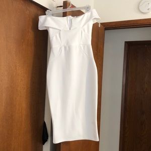 White cocktail dress